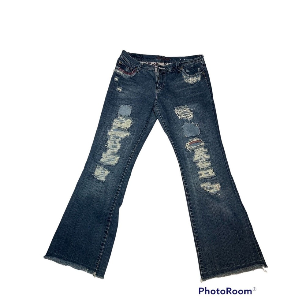 COPY - American eagle distress Raw Hem ￼ jeans women size 14     CT4